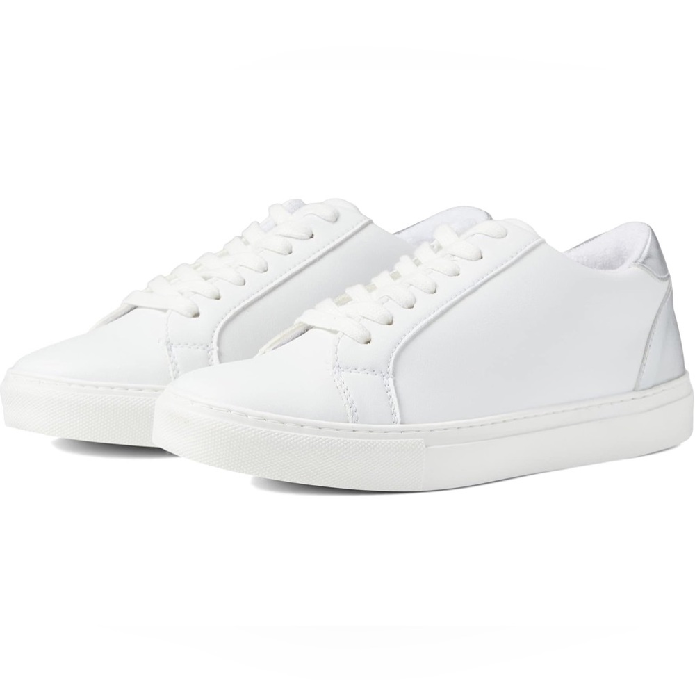 Steve Madden NEW in Box (without lid) Size 8.5 White/Silver Sneakers Tennis Shoe